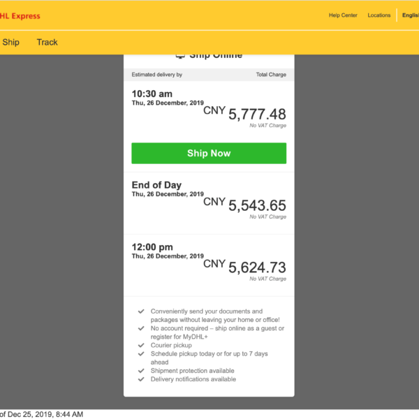Express Shipping from China by Air Freight | Free quote 1 dhl-price-china-usa-parcel