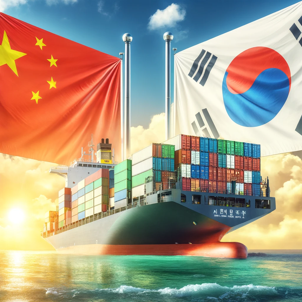 Shipping from China to South Korea