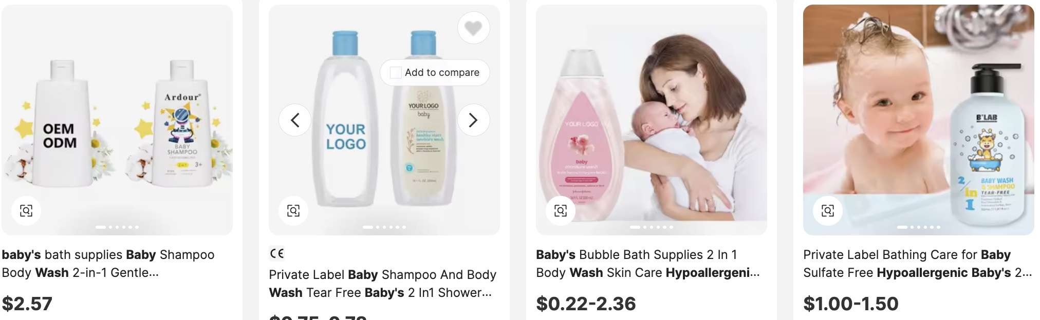Hypoallergenic Baby Wash