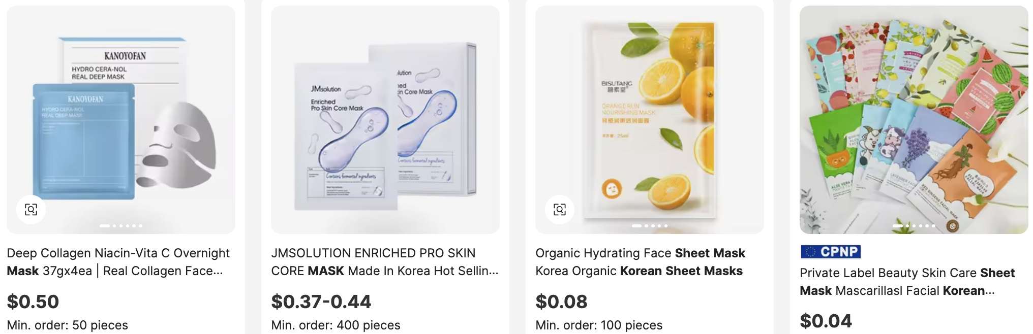 Sheet Masks (K-Beauty Inspired)