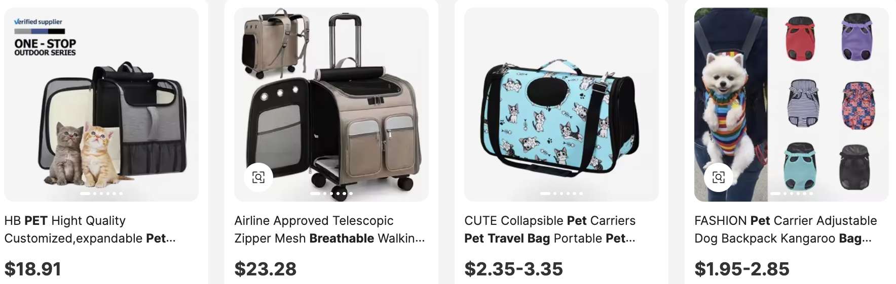 Breathable Pet Travel Bags