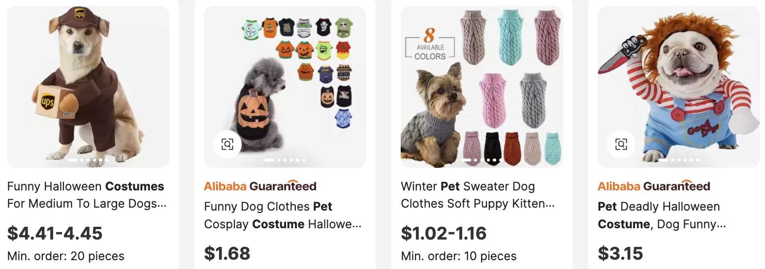 Holiday Pet Costumes