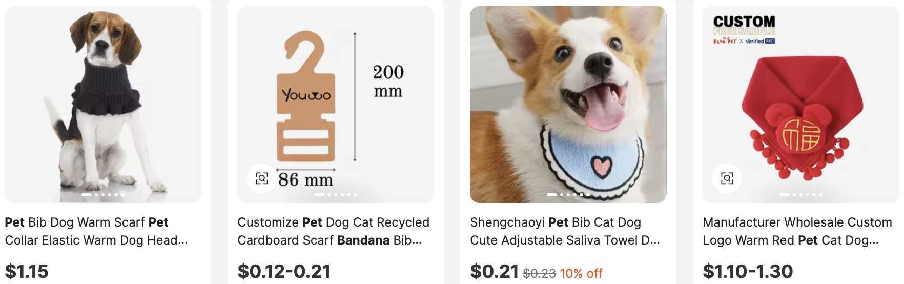 Personalized Pet Bandanas & Accessories
