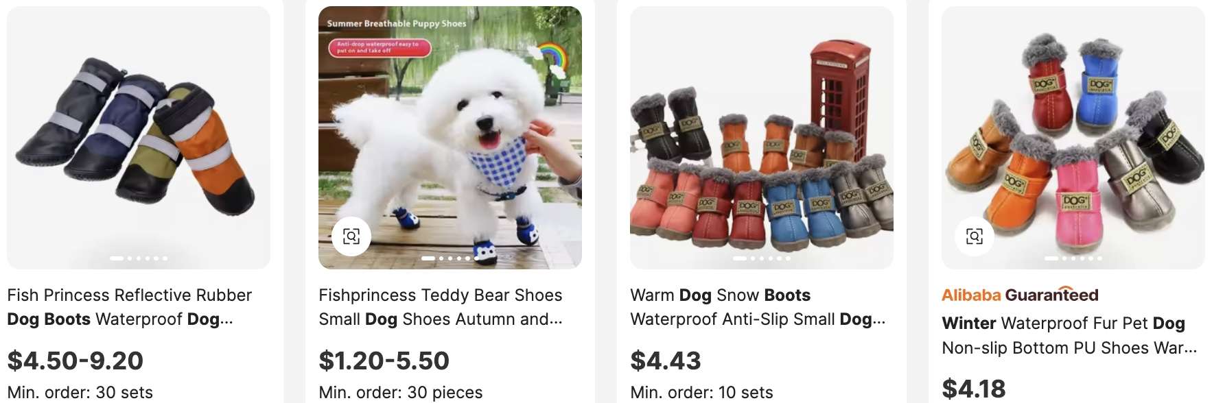 Winter Dog Boots