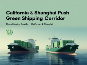 BLOG 1 California & Shanghai Push Green Shipping Corridor