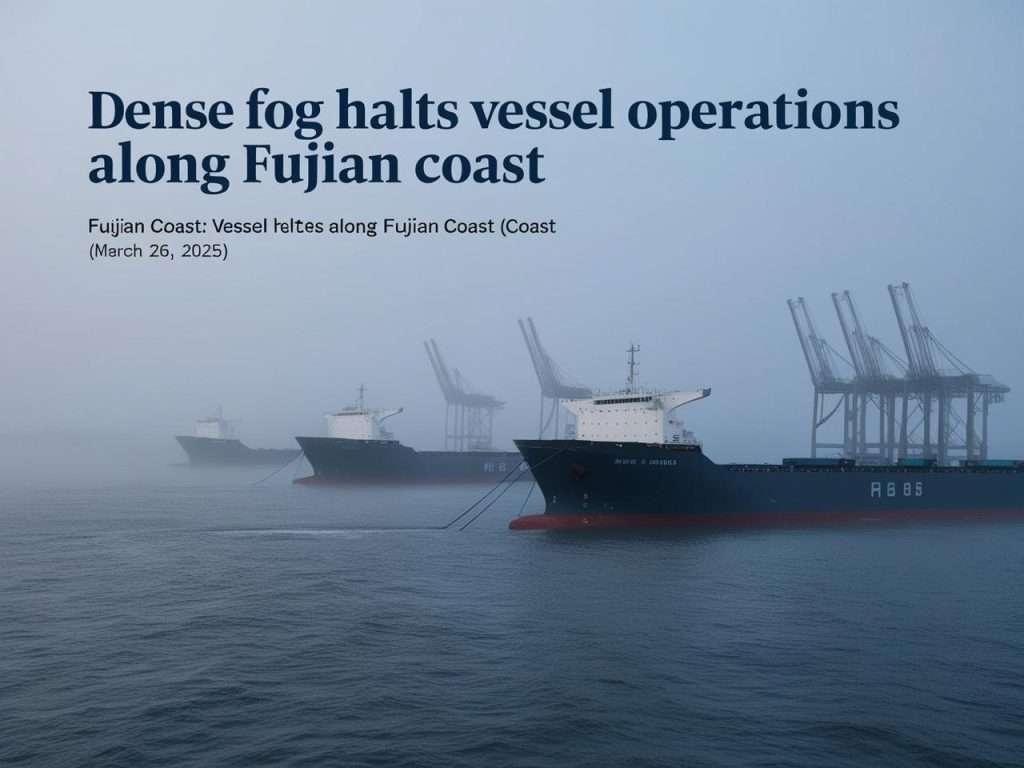 🌫️ Dense Fog Halts Vessel Operations Along Fujian Coast (March 26, 2025) 6 Dense Fog Halts Vessel Operations Along Fujian Coast