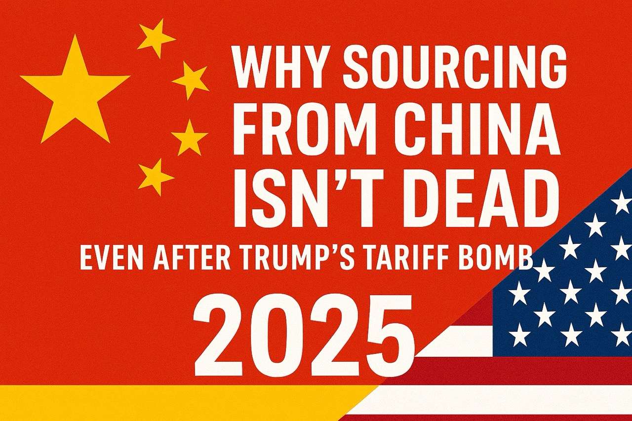 Bold thumbnail image showing “China Sourcing 2025” with visual emphasis on Trump’s tariffs and HAI International Holding strategies